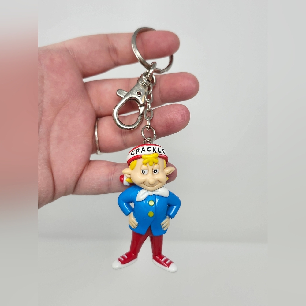 Vintage Rice Crispies "Crackle" 3" Key Chain Kelloggs 1998 Collectable